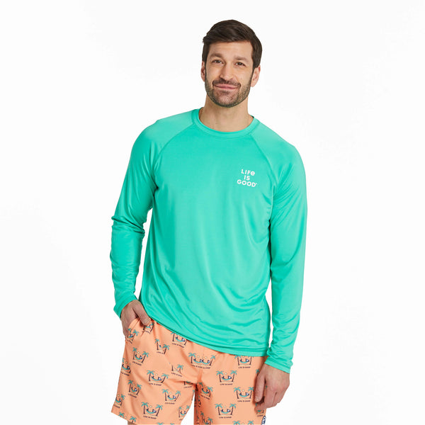 life is good Men's Palms Long Sleeve Rashguard