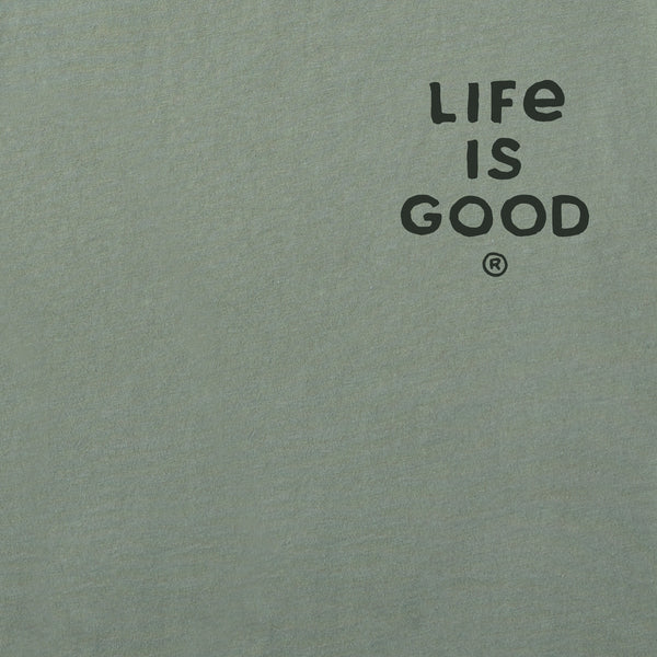 Life Is Good Men's Pontoon Boat Short Sleeve Tee