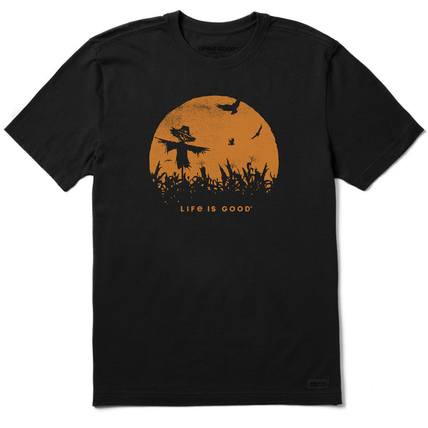 life is good Men's Scarecrow Moon Short Sleeve Tee