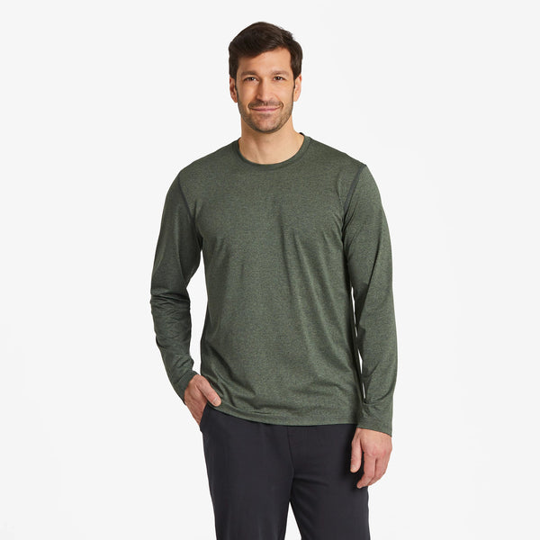 life is good Men's Solid Long Sleeve Active Tee