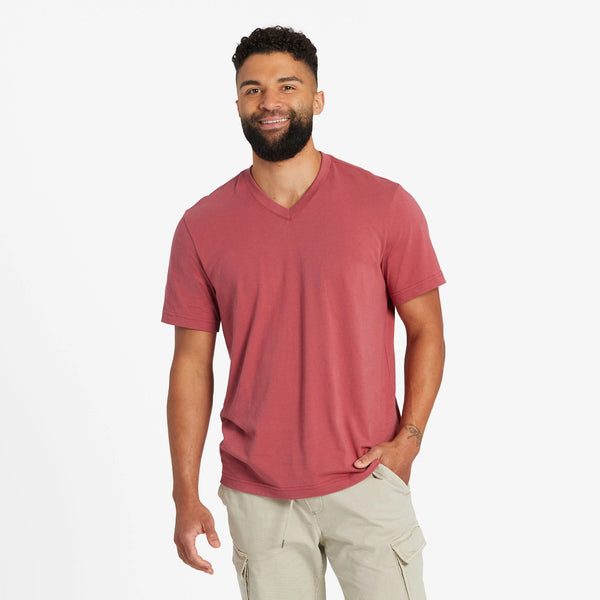 Life Is Good Men's Solid Short Sleeve Crusher Vee