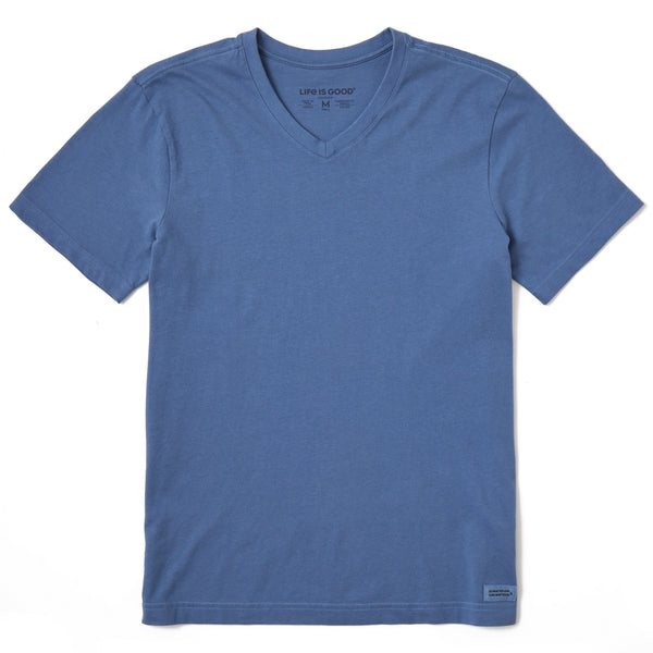 Life Is Good Men's Solid Short Sleeve Crusher Vee