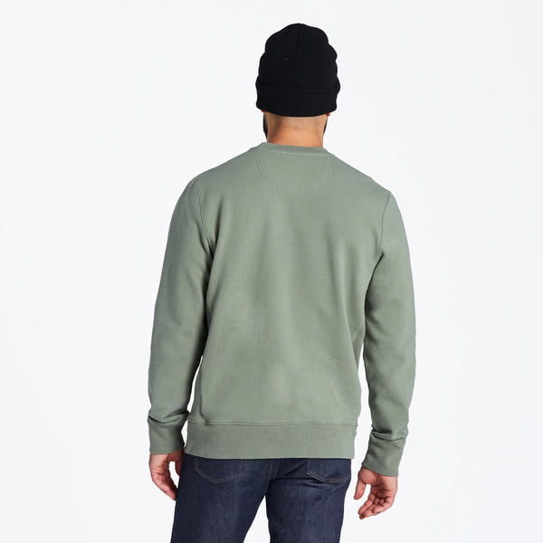 Life Is Good Men's Solid Simply True Fleece Crew