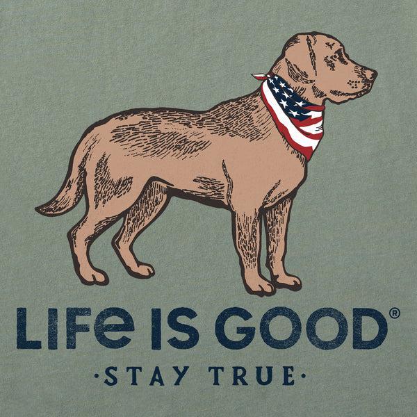 Life Is Good Men's Stay True Dog Short Sleeve Tee