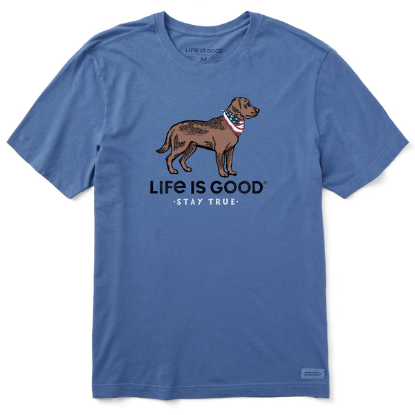 Life Is Good Men's Stay True Dog Short Sleeve Tee