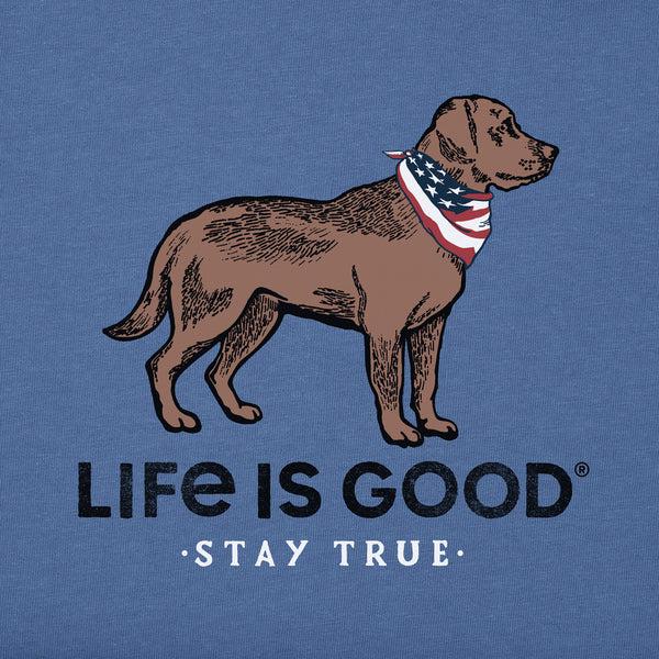 Life Is Good Men's Stay True Dog Short Sleeve Tee