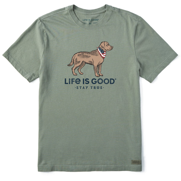 life is good Men's Stay True Dog Short Sleeve Tee