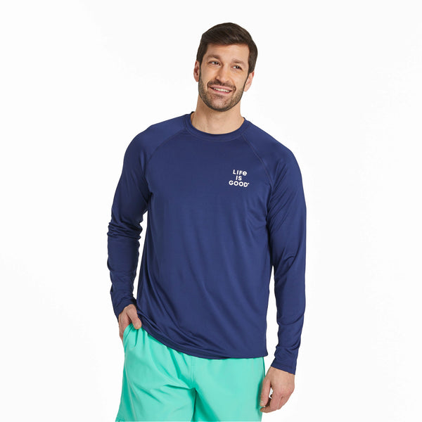 life is good Men's Sunset Long Sleeve Rashguard