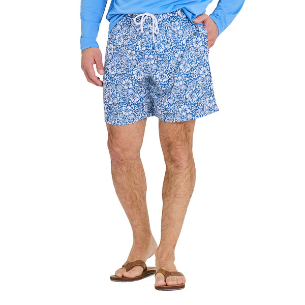 life is good Men's Tonal Floral Swim Trunk