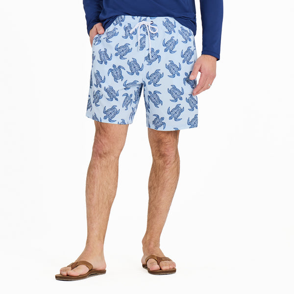 life is good Men's Turtle Beach Swim Trunk