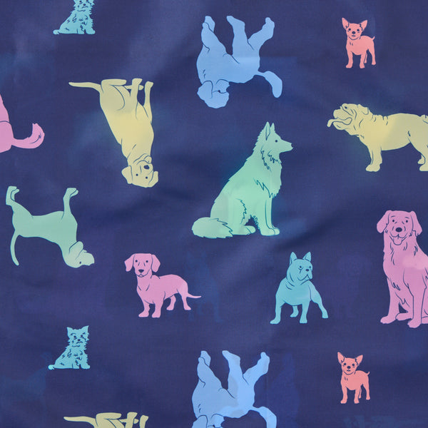 Life Is Good Playful Dog Pattern Roll And Go Tote
