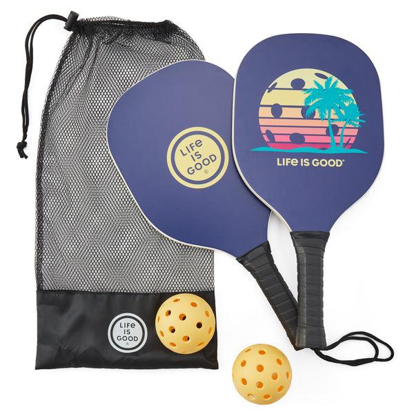 Life Is Good Life Is Good Retro Palms Pickleball Set