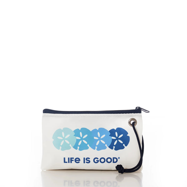 life is good Sand Dollars Sea Bags Wristlet