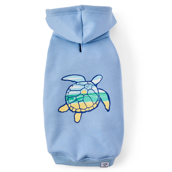 life is good Sea Turtle Pet Hoodie
