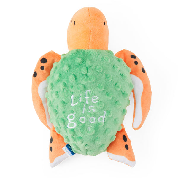 life is good Sea Turtle Plush Dog Toy