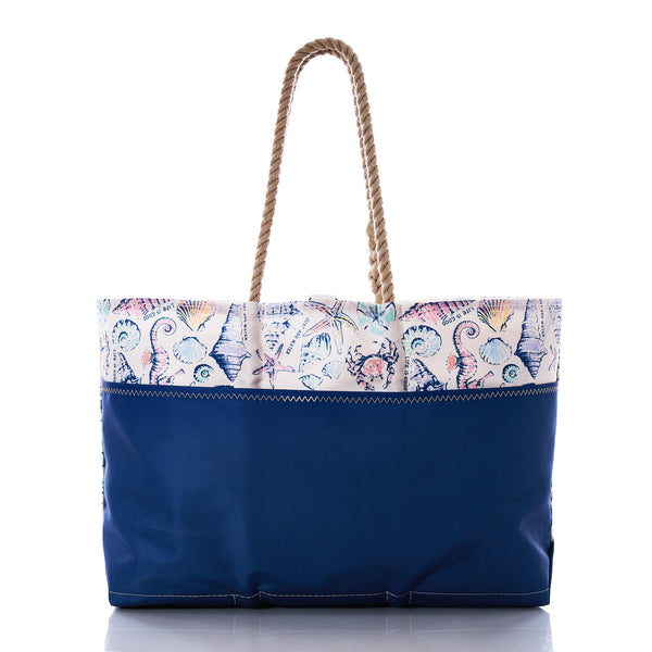 Life Is Good Shell Print Sea Bags Ogunquit Tote