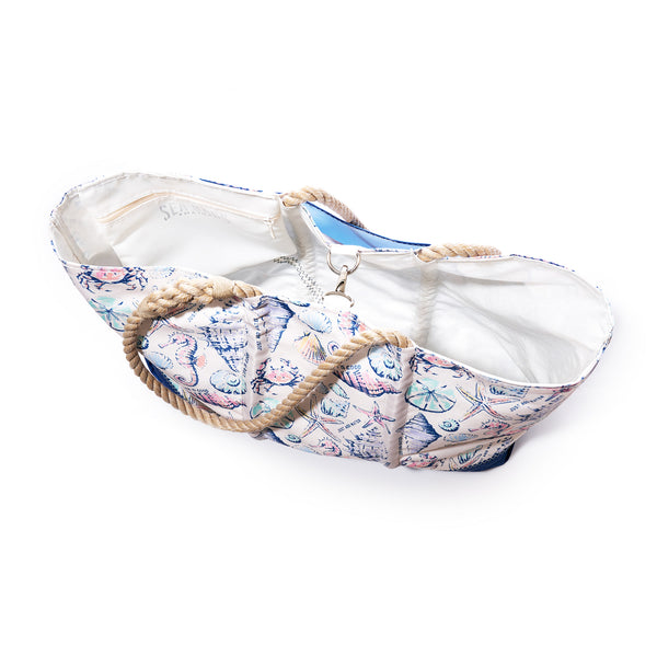 Life Is Good Shell Print Sea Bags Ogunquit Tote