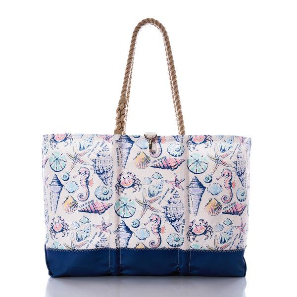 life is good Shell Print Sea Bags Ogunquit Tote