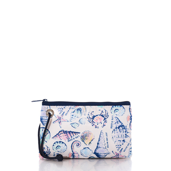 Life Is Good Shell Print Sea Bags Wristlet