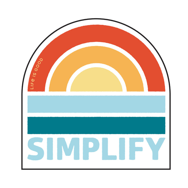 life is good Simplify Sunset Decal