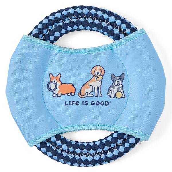 life is good Vintage Dogs Double Rope Disc