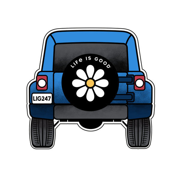 life is good Wander 4x4 Small Die Cut Decal