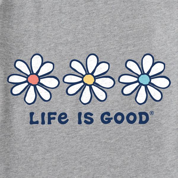 Life Is Good Women's 3 Daisies Crusher Tank
