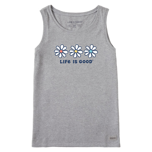 life is good Women's 3 Daisies Crusher Tank