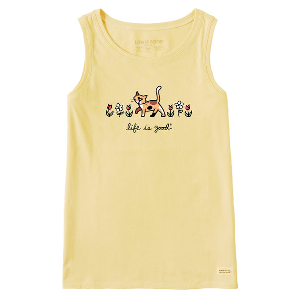 Life Is Good Women's Al With Flowers Crusher Tank