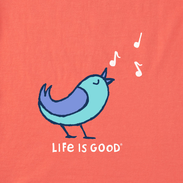 Life Is Good Women's Alright Bird Short Sleeve Vee