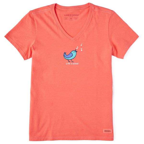 life is good Women's Alright Bird Short Sleeve Vee