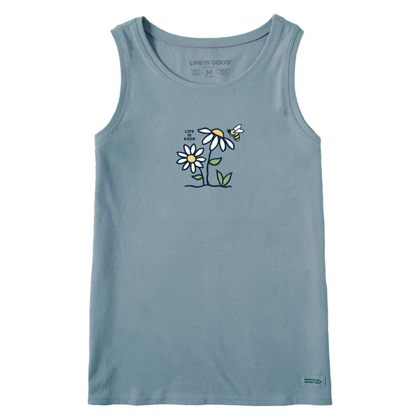 Life Is Good Women's Bee Daisy Crusher Tank