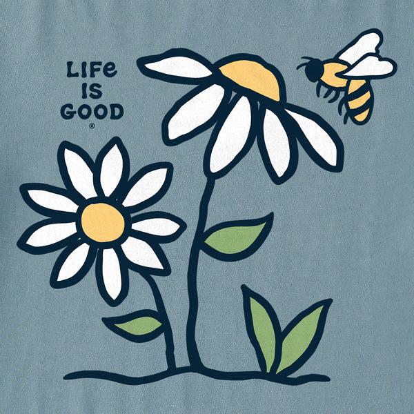 Life Is Good Women's Bee Daisy Crusher Tank