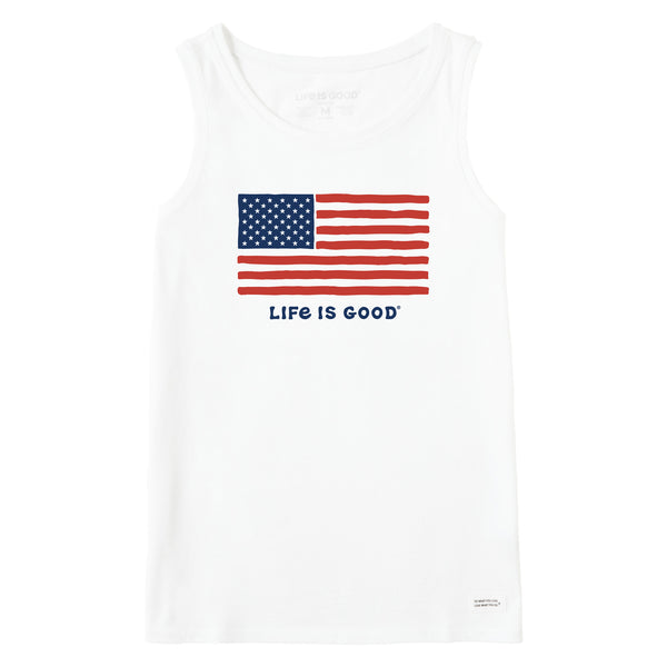 life is good Women's Big Flag Crusher Tank