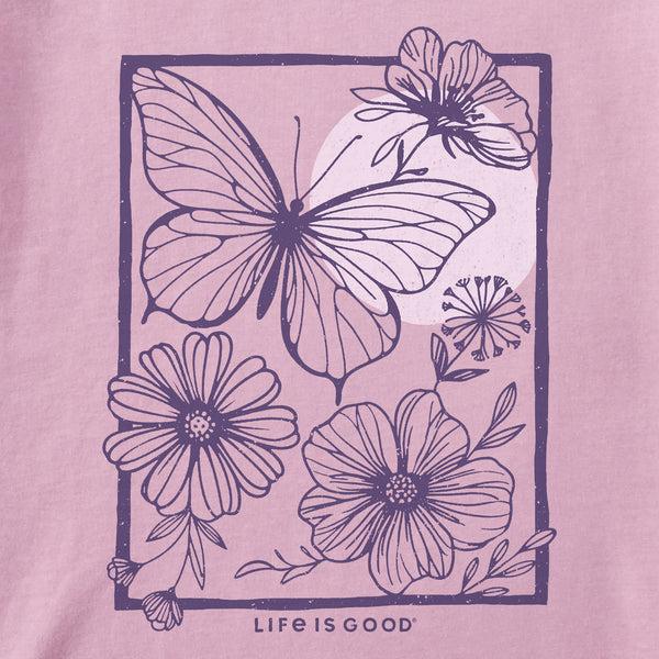 Life Is Good Women's Butterfly Medley Crusher Tank