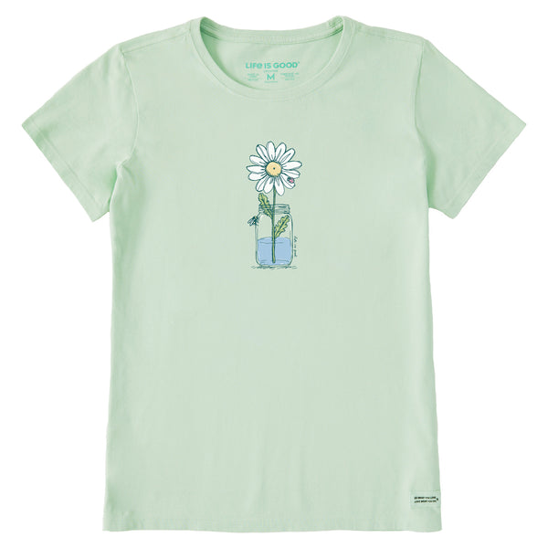 Life Is Good Women's Daisy Jar Short Sleeve Tee