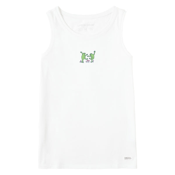 Life Is Good Women's Dancing Frogs Crusher Tank