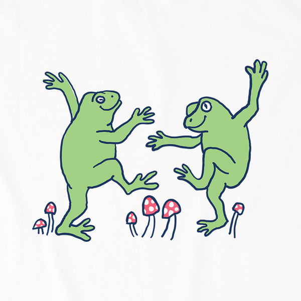 Life Is Good Women's Dancing Frogs Crusher Tank