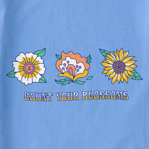 Life Is Good Women's Flower Trio Short Sleeve Vee