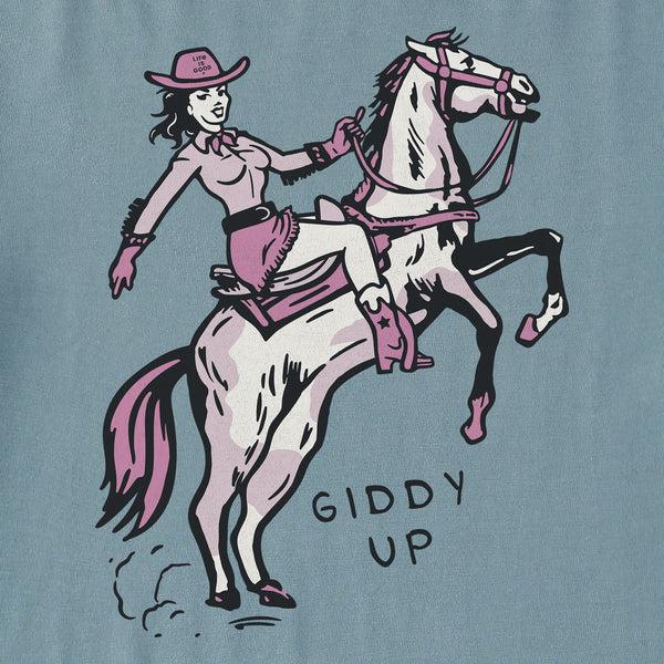 Life Is Good Women's Giddy Up Crusher Boxy Hoodie