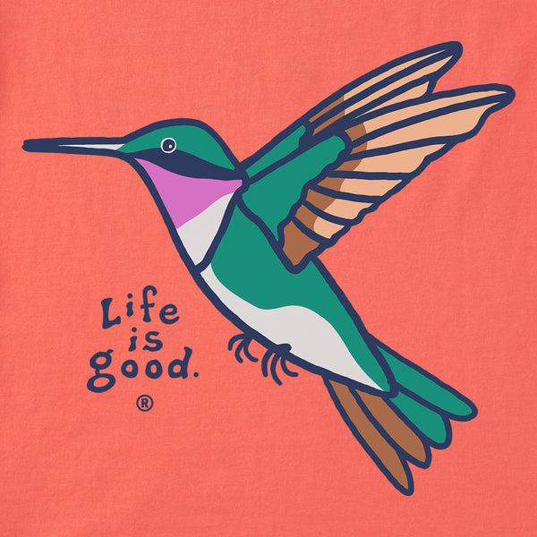 Life Is Good Women's Hummingbird Short Sleeve Vee