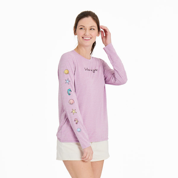 life is good Women's Long Sleeve Sun Crusher Tee