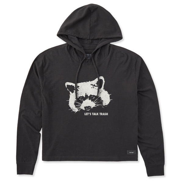 life is good Women's Raccoon Crusher Boxy Hoodie