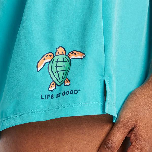Life Is Good Women's Sea Turtle Boardshort