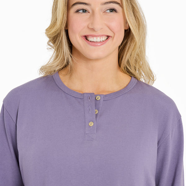 Life Is Good Women's Solid Crusher Boxy Henley