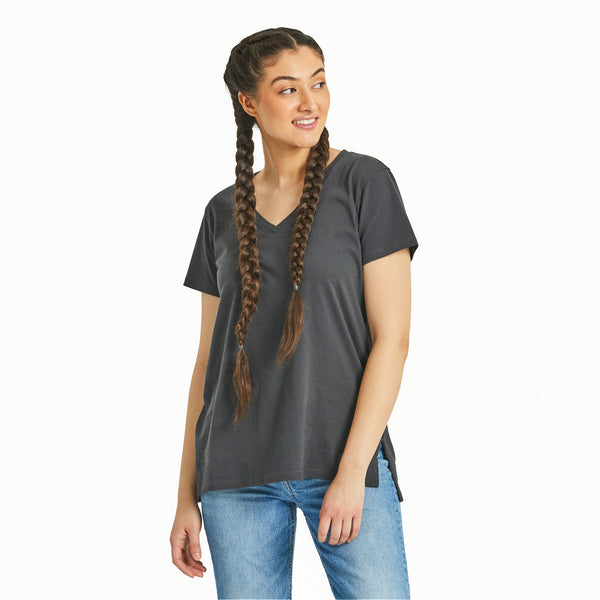 life is good Women's Solid Crusher-LITE Vee Tunic