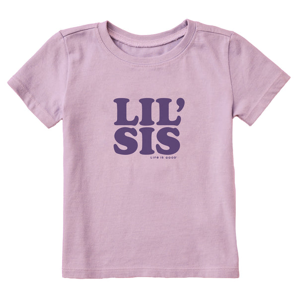 life is good Lil Sis Short Sleeve Toddler Crusher Tee
