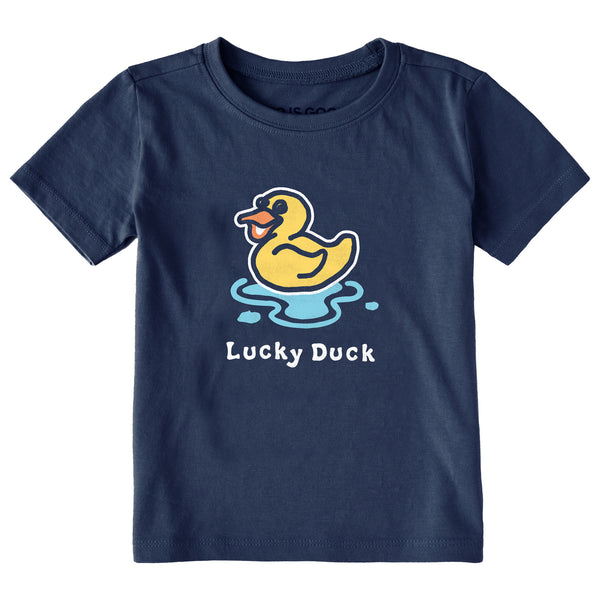 Life Is Good Lucky Duck Short Sleeve Toddler Crusher Tee