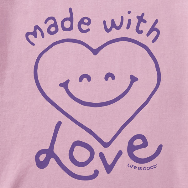 Life Is Good Made With Love Short Sleeve Toddler Crusher Tee