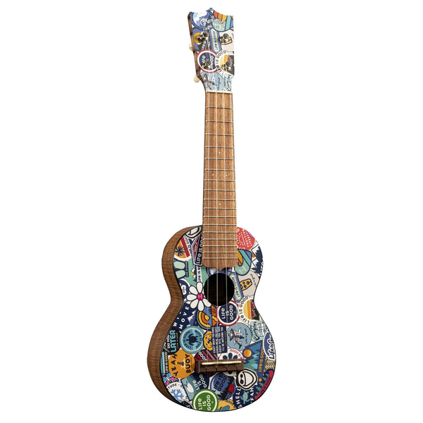 life is good Martin Guitar Life is Good Sticker Collage Soprano Ukulele